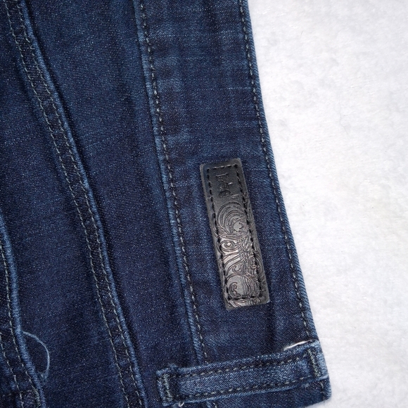 LEE Classic Fit Hi-Rise Dark Denim Straight Leg Jeans size 12 - Picture 6 of 11